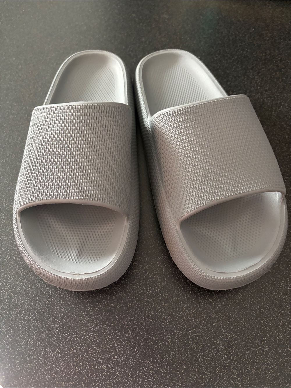 Women Slide Slipper Sandals - Grey Comfortable  Slides